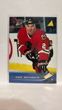 #182 Eric Weinrich Chicago Blackhawks 95-96 Pinnacle Hockey Card