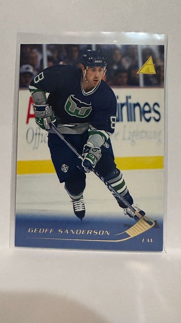 #38 Geoff Sanderson Hartford Whalers 95-96 Pinnacle Hockey Card