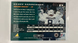 #38 Geoff Sanderson Hartford Whalers 95-96 Pinnacle Hockey Card