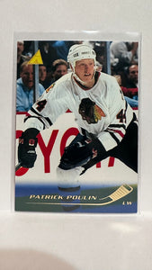 #135 Patrick Poulin Chicago Blackhawks 95-96 Pinnacle Hockey Card