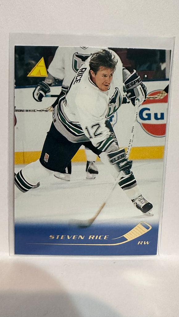 #166 Steven Rice Hartford Whalers 95-96 Pinnacle Hockey Card