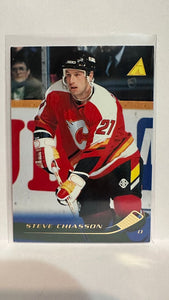 #189 Steve Chiasson Calgary Flames 95-96 Pinnacle Hockey Card