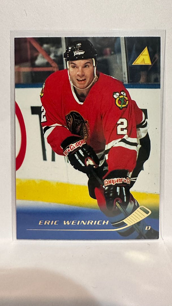 #182 Eric Weinrich Chicago Blackhawks 95-96 Pinnacle Hockey Card