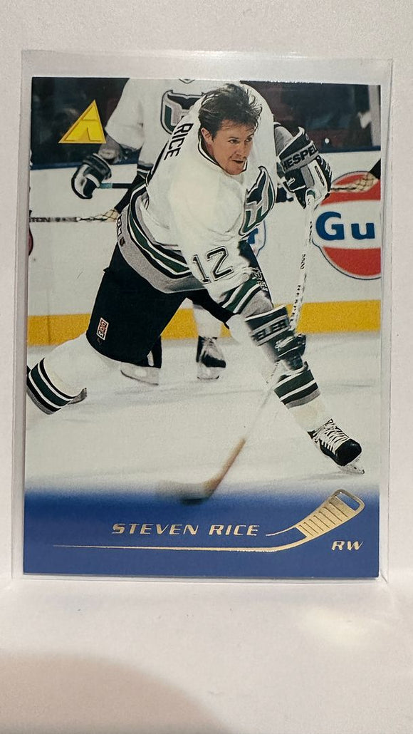 #166 Steven Rice Hartford Whalers 95-96 Pinnacle Hockey Card