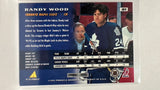 #164 Randy Wood Toronto Maple Leafs 95-96 Pinnacle Hockey Card