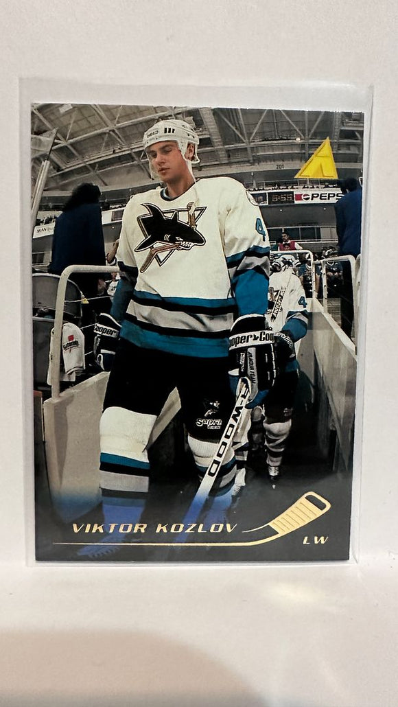 #99 Viktor Kozlov San Jose Sharks 95-96 Pinnacle Hockey Card