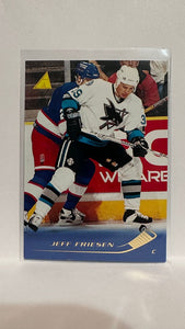 #55 Jeff Friesen San Jose Sharks 95-96 Pinnacle Hockey Card