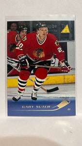 #68 Gary Suter Chicago Blackhawks 95-96 Pinnacle Hockey Card