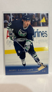 #38 Geoff Sanderson Hartford Whalers 95-96 Pinnacle Hockey Card