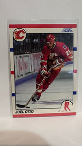 #128 Joel Otto Calgary Flames 90-91 Score Hockey Card