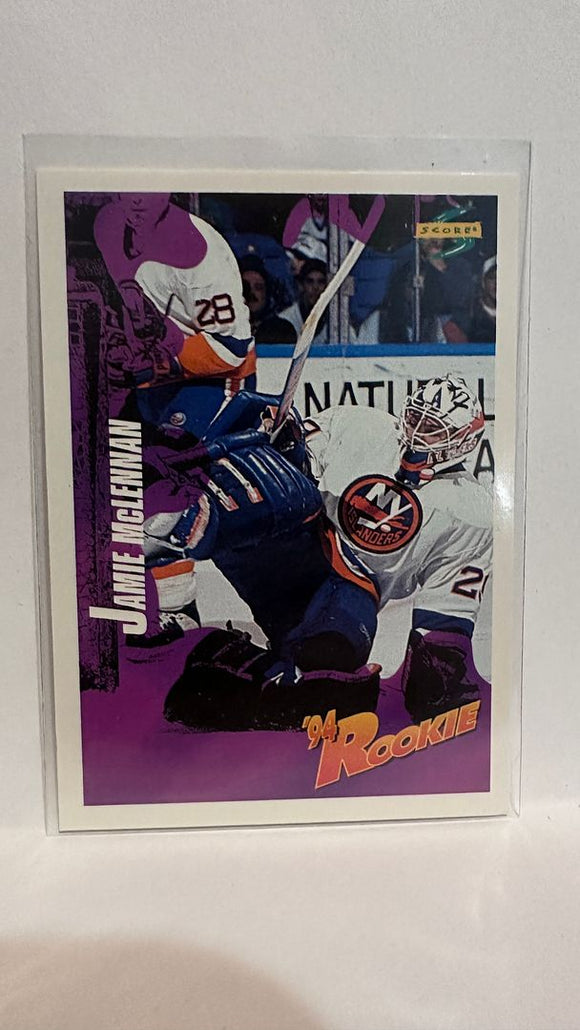 #224 Jamie McLennan Rookie New York Islanders 94-95 Score Hockey Card