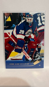 #136 Tim Chevldae Winnipeg Jets 95-96 Pinnacle Hockey Card