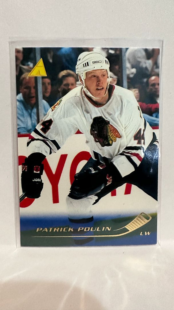 #135 Patrick Poulin Chicago Blackhawks 95-96 Pinnacle Hockey Card