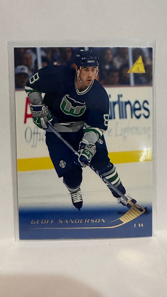 #38 Geoff Sanderson Hartford Whalers 95-96 Pinnacle Hockey Card