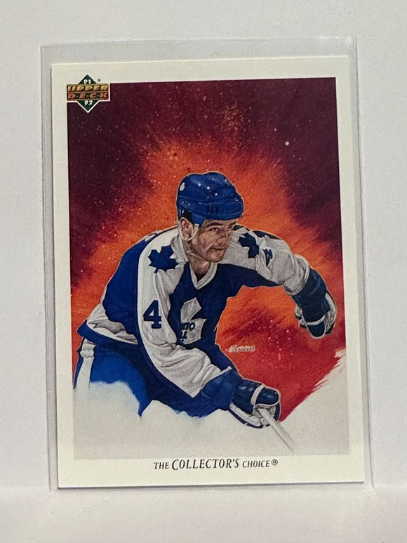 #96 Dave Ellet Toronto Maple Leafs 91-92 Upper Deck Hockey Card