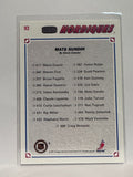 #93 Mats Sundin Checklist Quebec Nordiques 91-92 Upper Deck Hockey Card