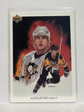 #92 Mark Recchi Checklist Pittsburgh Penguins 91-92 Upper Deck Hockey Card