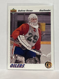 #74 Andrew Verner Craft Choice Edmonton Oilers 91-92 Upper Deck Hockey Card