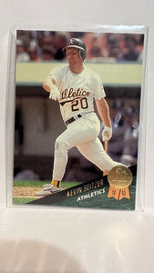 #353 Kevin Seitzer Oakland Athletics 1993 Leaf Baseball Card