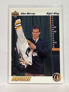 #69 Glen Murray Craft Choice Boston Bruins 91-92 Upper Deck Hockey Card