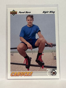 #54 Pavel Bure Vancouver Canucks 91-92 Upper Deck Hockey Card