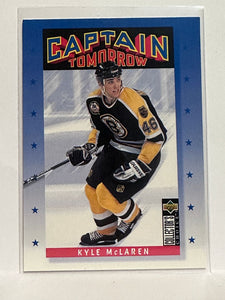 #341 Kyle McLaren Captain Tomorrow Boston Bruins 96-97 Upper Deck Collector's Choice Hockey Card