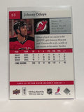 #53 Johnny Oduya New Jersey Devils 09-10 Upper Deck Series 1 Hockey Card