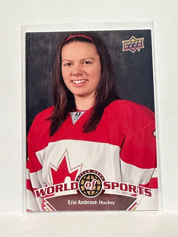 #173 Erin Ambrose World of Sports Team Canada 10-11 Upper Deck   Hockey Card