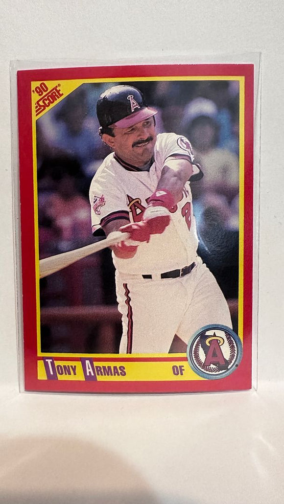 #378 Tony Armas Los Angeles Angels 1990 Score Baseball Card