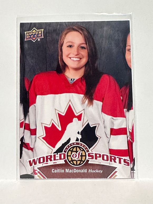 #175 Caitlin MacDonald World of Sports Team Canada 10-11 Upper Deck Hockey Card