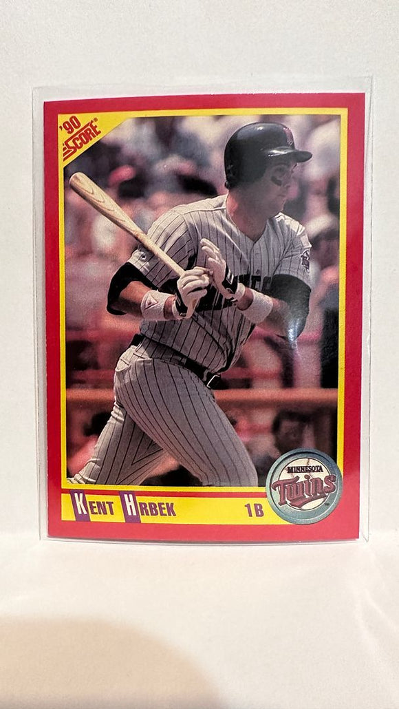 #381 Kent Hrbek Minnesota Twins 1990 Score Baseball Card