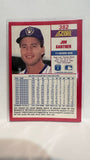 #382 Jim Gantner Milwaukee Brewers 1990 Score Baseball Card