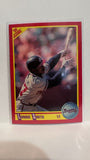 #399 Lonnie Smith Atlanta Braves 1990 Score Baseball Card