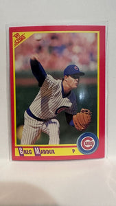 #403 Greg Maddux Chicago Cubs 1990 Score Baseball Card