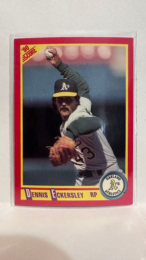 #315 Dennis Eckersley Oakland Athletics 1990 Score Baseball Card