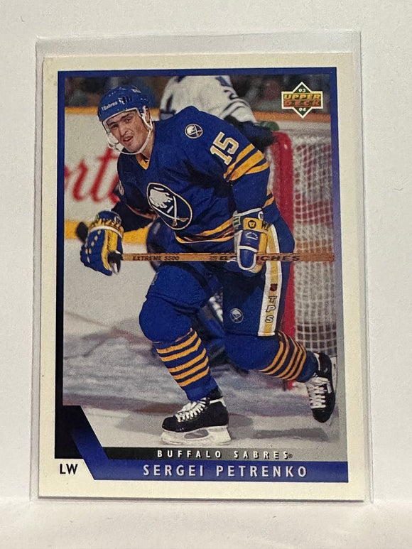 #450 Sergei Petrenko Buffalo Sabres 93-94 Upper Deck Hockey Card