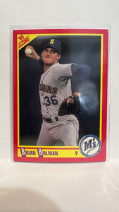 #387 Brian Holman Seattle Mariners 1990 Score Baseball Card