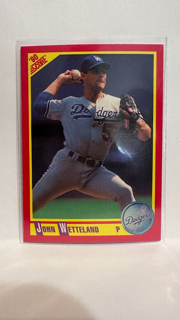 #388 John Wetteland Los Angeles Dodgers 1990 Score Baseball Card