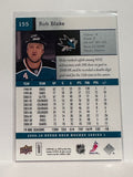 #155 Rob Blake San Jose Sharks 09-10 Upper Deck Series 1 Hockey Card