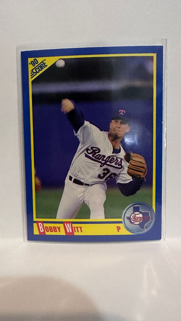 #457 Bobby Witt Texas Rangers 1990 Score Baseball Card