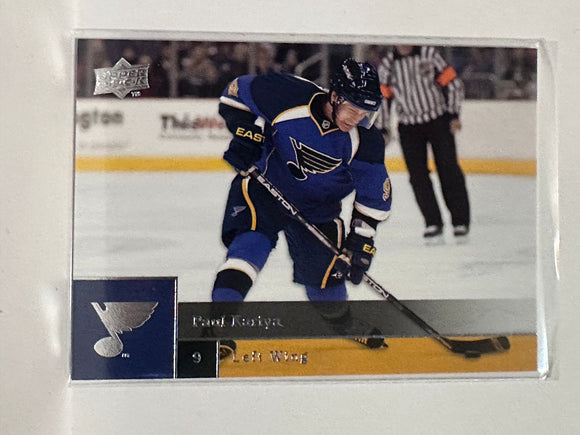 #100 Paul Kariya St Louis Blues 09-10 Upper Deck Series 1 Hockey Card