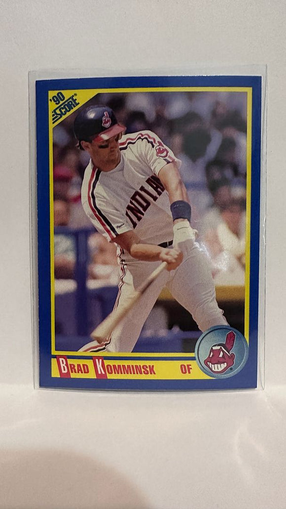 #496 Brad Komminsk Cleveland Indians 1990 Score Baseball Card