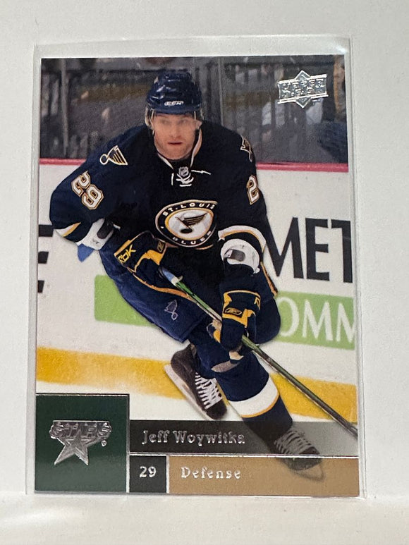 #102 Jeff Woywitka Dallas Stars 09-10 Upper Deck Series 1 Hockey Card