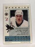 #37 Jean-Francoois Quintin San Jose Sharks 92-93 O-Pee-Chee Premier Hockey Card