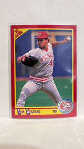 #408 Tim Birtsas Cincinnati Reds 1990 Score Baseball Card