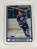 #471 Jeff Beukeboom Edmonton Oilers 90-91 O-Pee-Chee Hockey Card