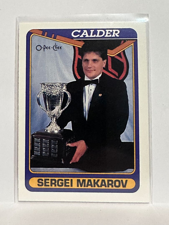 #503 Sergei Makarov Calder Trophy  Calgary Flames 90-91 O-Pee-Chee Hockey Card