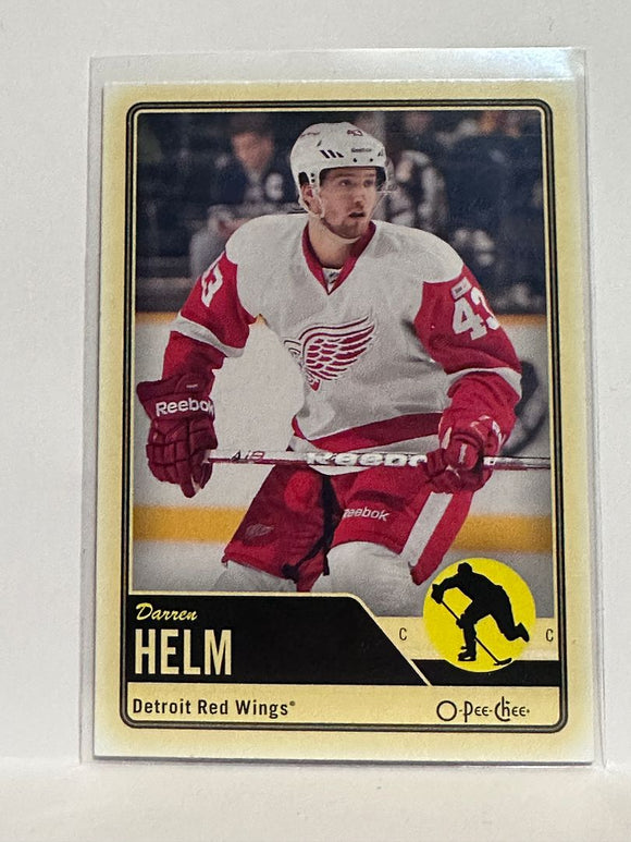 #174 Darren Helm Detroit Red Wings 12-13 O-Pee-Chee Hockey Card