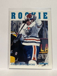 #308 Jason Bonsignore Edmonton Oilers 95-96 Score Hockey Card