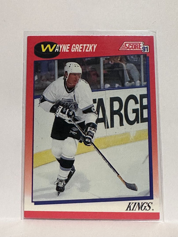 #100 Wayne Gretzky Los Angeles Kings 91-92 Score Hockey Card